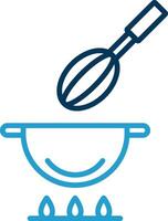 Cooking Line Blue Two Color Icon vector