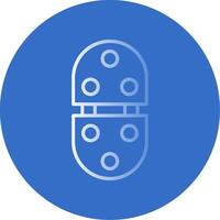 Hinge Flat Bubble Icon vector