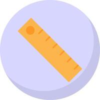 Ruler Flat Bubble Icon vector