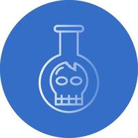 Poison Flat Bubble Icon vector
