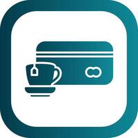 Card payment Glyph Gradient Corner Icon vector