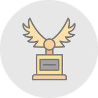 Wings Line Filled Light Icon vector