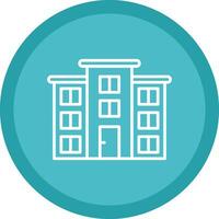 Flat Line Multi Circle Icon vector