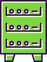 Server Cabinet filled Design Icon vector