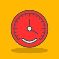 Gauge Filled Shadow Icon vector