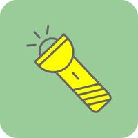 Lantern Filled Yellow Icon vector