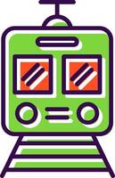 Train filled Design Icon vector