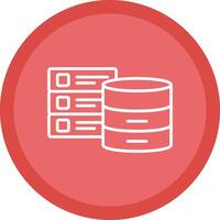 Databases Line Multi Circle Icon vector