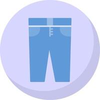 Jeans Flat Bubble Icon vector