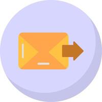 Email Flat Bubble Icon vector