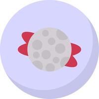 Planet Flat Bubble Icon vector