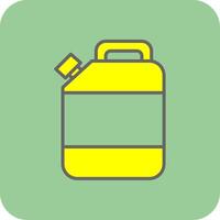 Jerry Can Glyph Gradient Corner Icon vector