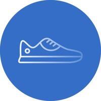Sneaker Flat Bubble Icon vector