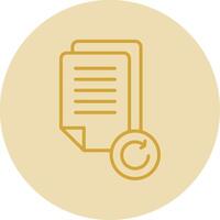 Sprint Line Yellow Circle Icon vector