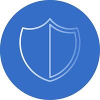 Shield Flat Bubble Icon vector