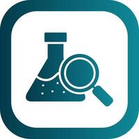 Chemical Analysis Glyph Gradient Corner Icon vector