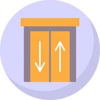 Elevator Flat Bubble Icon vector