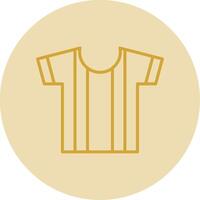 Shirt Line Yellow Circle Icon vector