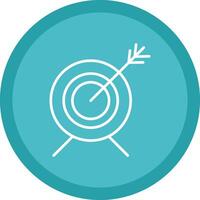 Target Line Multi Circle Icon vector