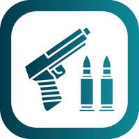 Bullet Glyph Gradient Corner Icon vector