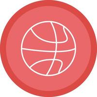 Basketball Line Multi Circle Icon vector