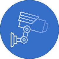 Cctv Flat Bubble Icon vector