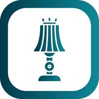 Floor Lamp Glyph Gradient Corner Icon vector