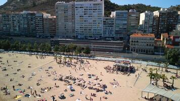 panoramisch visie van Alicante van bovenstaand video