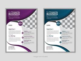 Clean and modern business flyer design vector