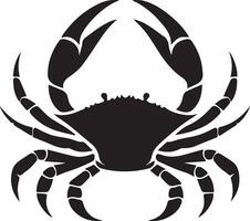 Crabs' illustration. Crabs silhouette on white background vector