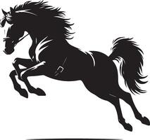 horse silhouette animal set isolated on white background. Black horses graphic element illustration.High Resolution JPG, EPS 10 included vector