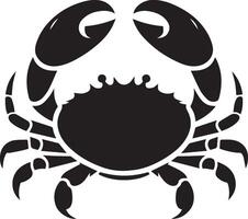 Crabs' illustration. Crabs silhouette on white background vector