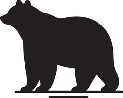 oso silueta en blanco antecedentes moderno símbolo logo. vector