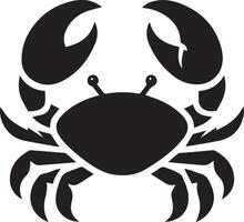 Crabs' illustration. Crabs silhouette on white background vector