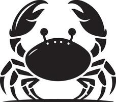 Crabs' illustration. Crabs silhouette on white background vector