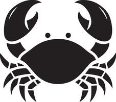 Crabs' illustration. Crabs silhouette on white background vector