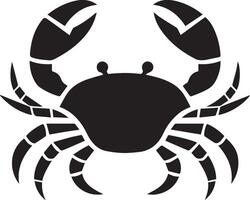 Crabs' illustration. Crabs silhouette on white background vector