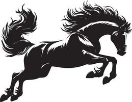 horse silhouette animal set isolated on white background. Black horses graphic element illustration.High Resolution JPG, EPS 10 included vector