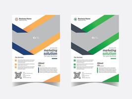 Modern Corporate Flyer Abstract design template vector