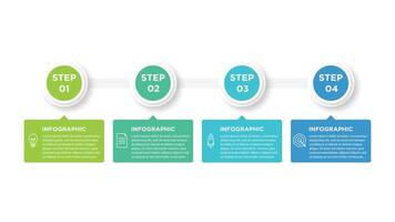 Infographic elements design template, business concept with 4 steps or options, can be used for workflow layout, diagram, annual report, web design.Creative banner, label . vector