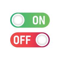 Power Button on Off Icon Illustration. vector