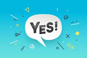 Banner Yes. Banner No. Speech bubble, poster vector