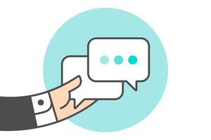 Icon of dialog messages vector