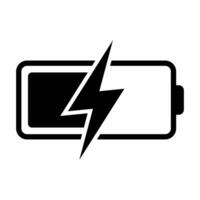 Battery charging UI icon vector