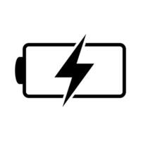 Battery charging UI icon vector