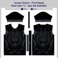Tigre Pattren jersey sublimación textura Listo impresión vector