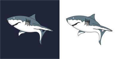 prima tiburón diseño ilustración vector