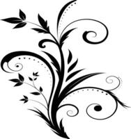 hermosa floral ornamento diseño vector