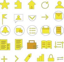 Business icons set for business, web applications, website interface vector