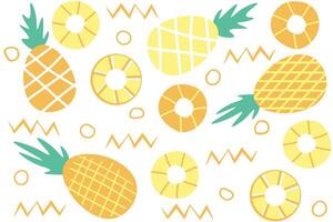 Pineapple abstract seamless pattern background vector